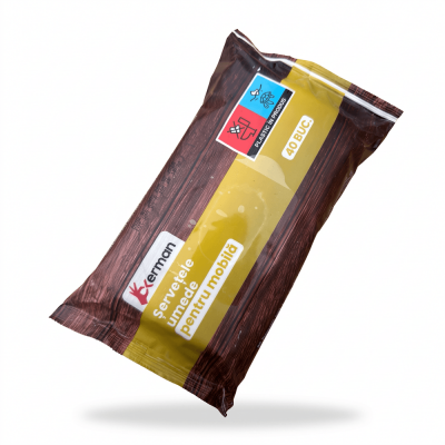 Servetele umede pentru mobila curatare rapida 40 buc 19x18 cm Okerman